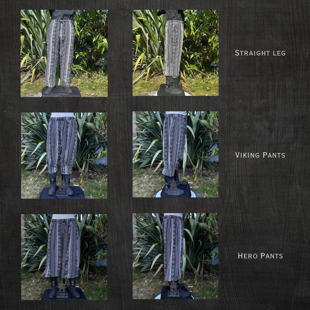3 Pieces Light Grey, Black & White Outfit (Tunic, Trousers & Sash)