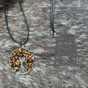 Tree of Life Necklace - Brown Colour