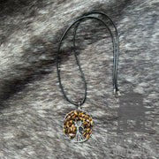 Tree of Life Necklace - Brown Colour