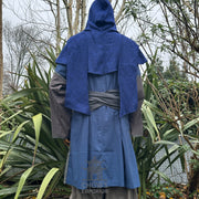 Blue Wool Wraparound Hood