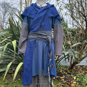 Blue Wool Wraparound Hood