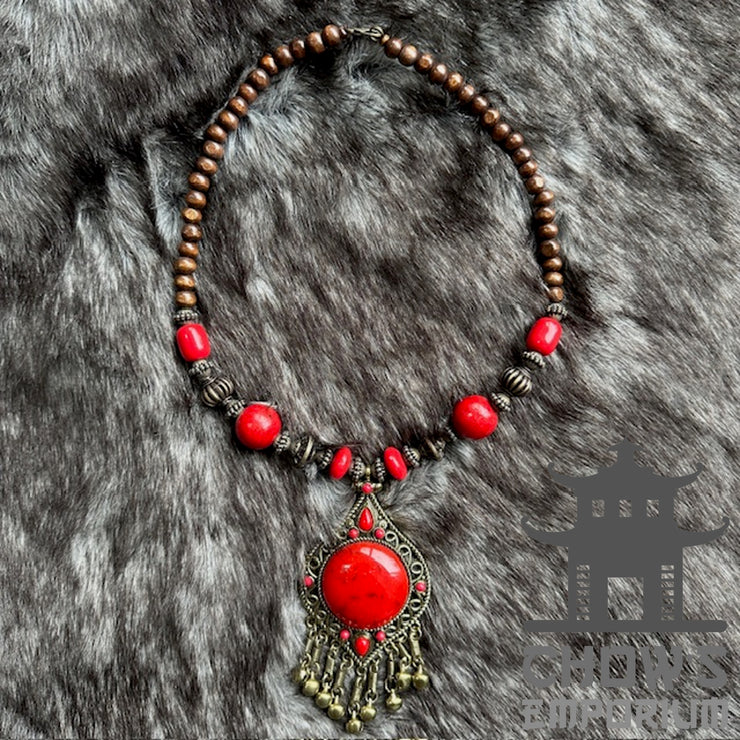 Bohemian Red Necklace