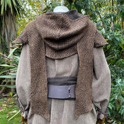 Brown Wool Wraparound Hood