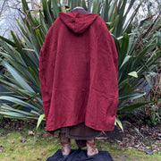 Cloak, Herringbone with Grey Mantle (Rust Red)