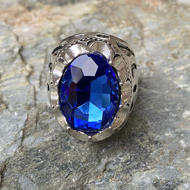 Gemstone Ring - Silver (Blue)