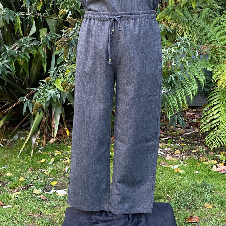 Straight Leg Trousers (Grey Wool)