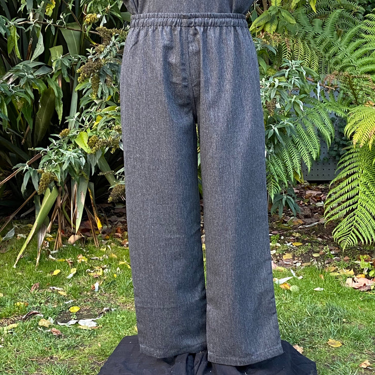 Straight Leg Trousers (Grey Wool)