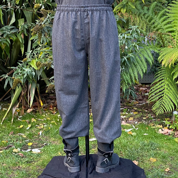 Straight Leg Trousers (Grey Wool)