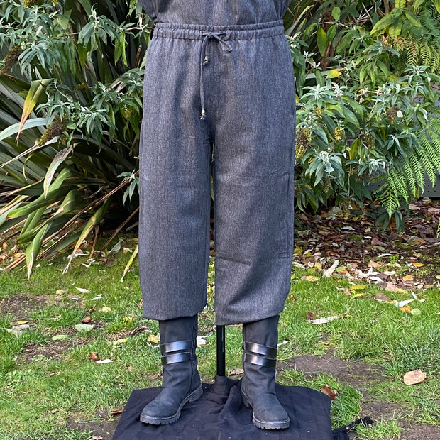 Straight Leg Trousers (Grey Wool)