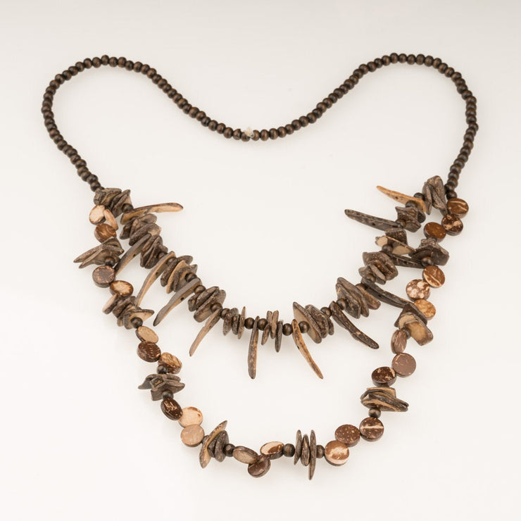 Wooden Necklace Double-Strand