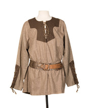 LARP Shirt / LARP Tunic / Brown / Lightweight Tunic / Cosplay Costume / SCA / Viking Tunic / Medieval Costume / Viking / Larp