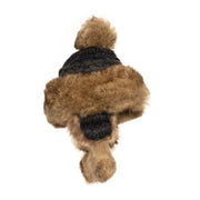 LARP Faux Fur Hat - Knitted Wool Blue