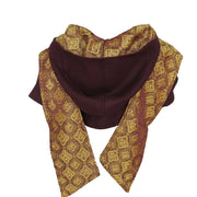 LARP Wrap Around Scarf Hood - Suede Effect and Satin