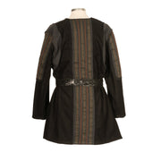 Ornate Panelled Coat (Black And Grey)