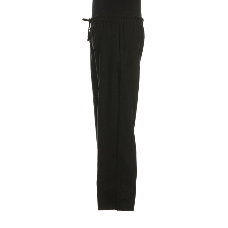 Black Wool Straight Leg LARP Trousers