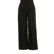 Black Wool Straight Leg LARP Trousers