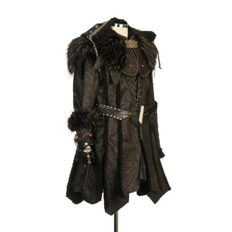 LARP Costume /  Leather Armor / Faux Leather Fabric / Black / Ren Faire / LARP / Viking / Post Apocalyptic / Steampunk  / Cosplay