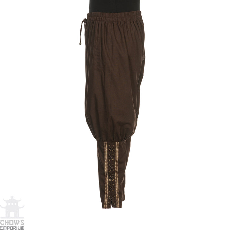 LARP Viking Trousers (Brown Cotton)