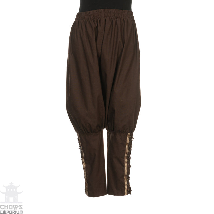 LARP Viking Trousers (Brown Cotton)