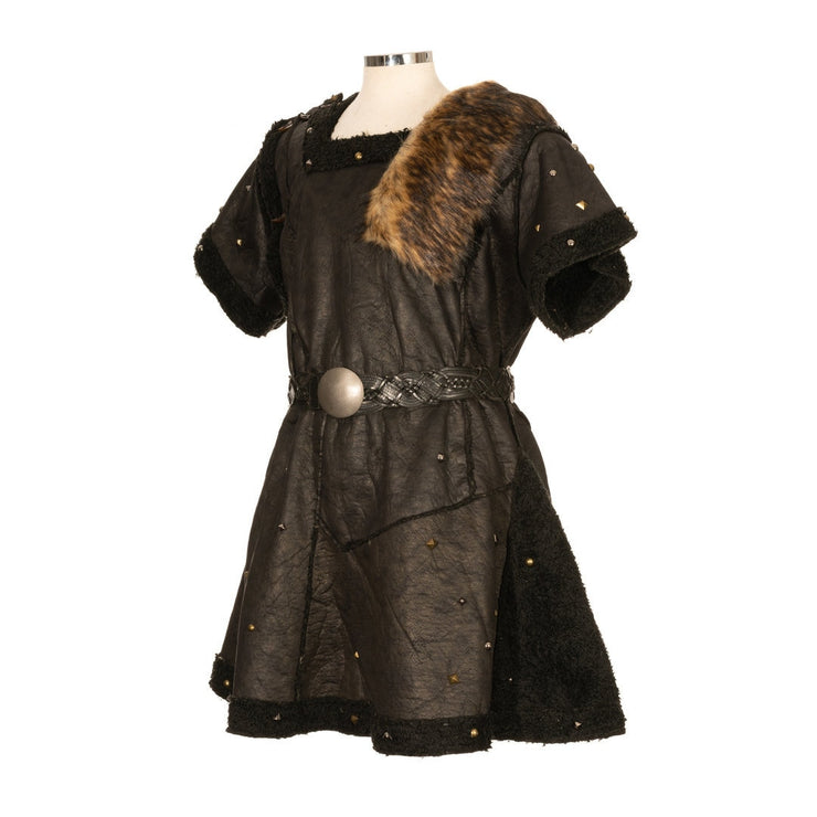 Viking Tunic / Jacket / Faux Leather / Black / LARP / Viking / Cosplay costume / SCA / Leather armor / LARP Tunic