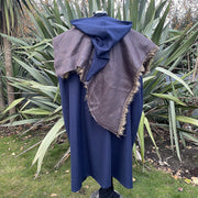 Cloak And Fur Mantle Set (Navy Blue)