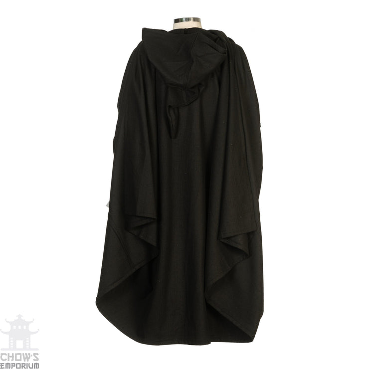 Cloak And Fur Mantle Set (Black)
