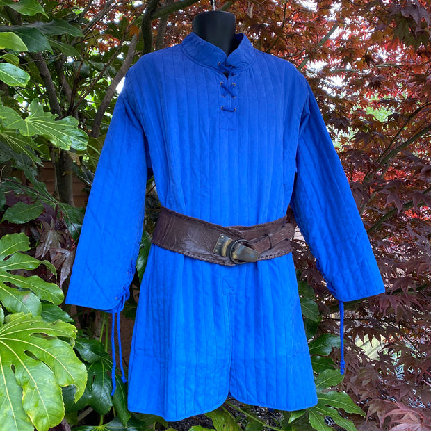 LARP Tunic / Gambeson / Padded Shirt / Blue / Cosplay costume / Medieval / LARP / Viking Tunic / SCA / Thin Gambeson