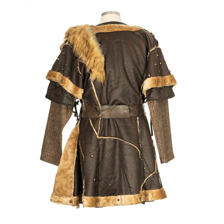 Viking Faux Leather Tunic/Jacket (Brown)