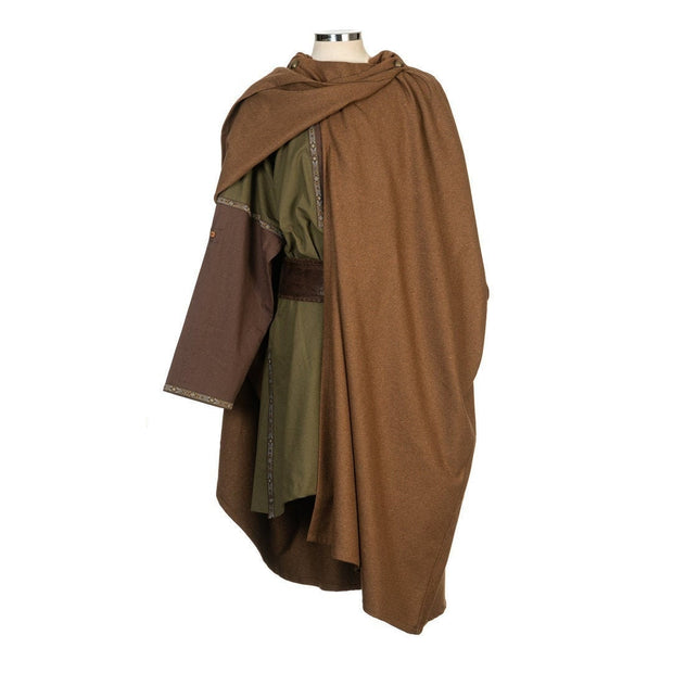 LARP Cloak / Cape / Brown / Wool / 4 way cloak / Viking / LARP / Cosplay / SCA / Costume