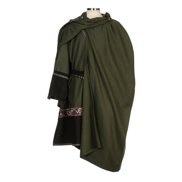 LARP Cloak / Cape / Green / Wool / 4 way cloak / Viking / LARP / Cosplay / SCA / Costume