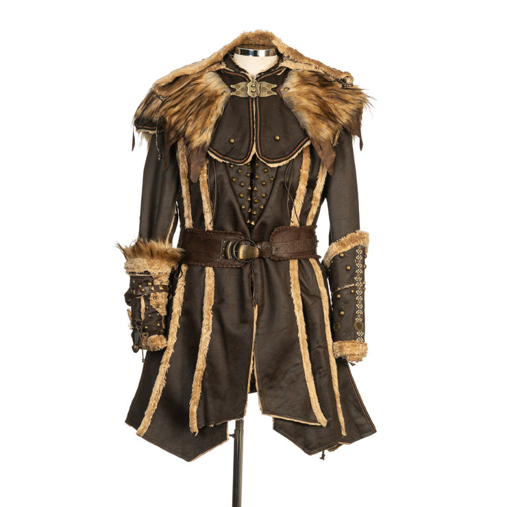 LARP Ornate Costume Set / Battle Master / Brown / Faux Leather Armor / LARP / Ren Faire / Viking / Barbarian / Warrior / Cosplay / Warlock