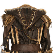 Battle Master Faux Leather Armour Jacket Set (Brown)
