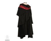 Cloak 3-Layered With Elaborate Red Lining (Black and Red)