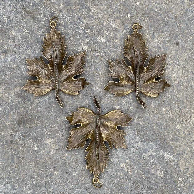 LARP Necklaces Pack of Three / Leaf / Charms / Trinkets / Hanging Ornament / Bauble / Cosplay / Viking / Accessories