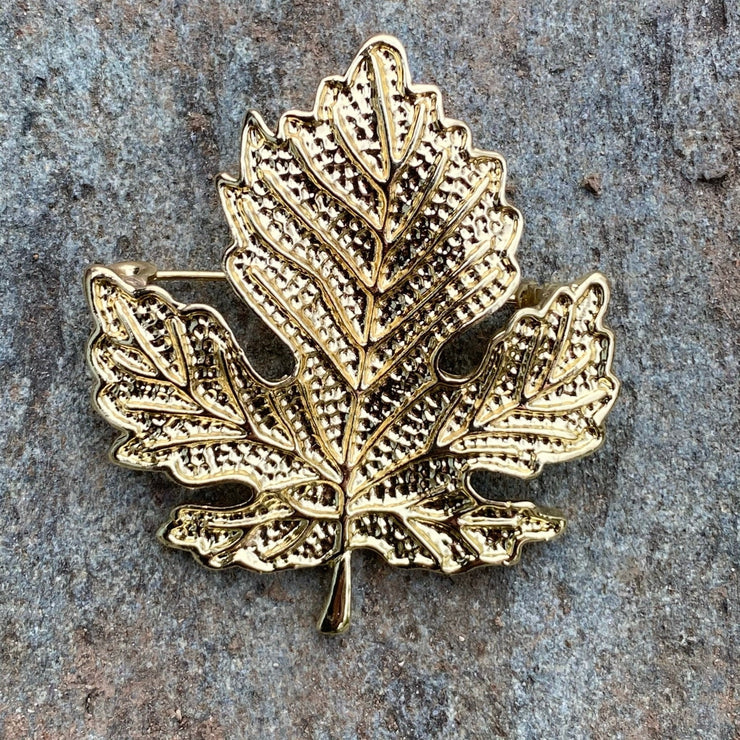 Brooch / Elven Leaf / Pin / House Sigil / Gold / LARP / Accessory / Cosplay / Medieval / Costume