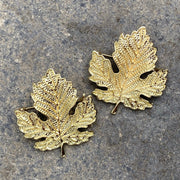 Brooch / Pack of 2 / Elven Leaf / Pin / House Sigil / Gold / LARP / Accessory / Cosplay / Medieval / Costume