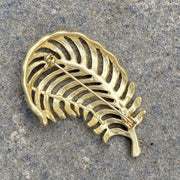 Brooch - Feathered Fern (Silver/Gold - Pack Of 2)