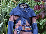 LARP Scarf Hood / Blue / Wrap Around Style / Hood / Wool /Cosplay Costume/ Haradrim /Assassin / Redguard /Nightingale/ LARP /Medieval/ Coif