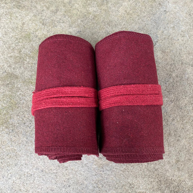 Leg Wraps/Puttees (Dark Red)