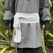 LARP Sash - Light Grey Wool