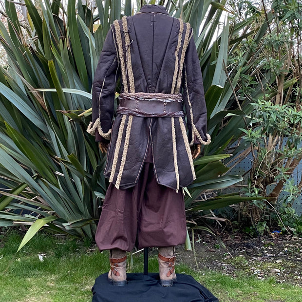 LARP Viking Leather Armor - Brown Faux Leather