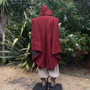 LARP Outfit 3 Pieces - Viking Warrior - Cloak, Tunic, Trousers (Brown & Red)