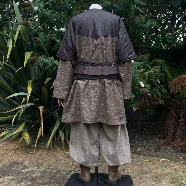 LARP Essential Basic Outfit 2 Pieces - Tunic, Trousers (Brown)