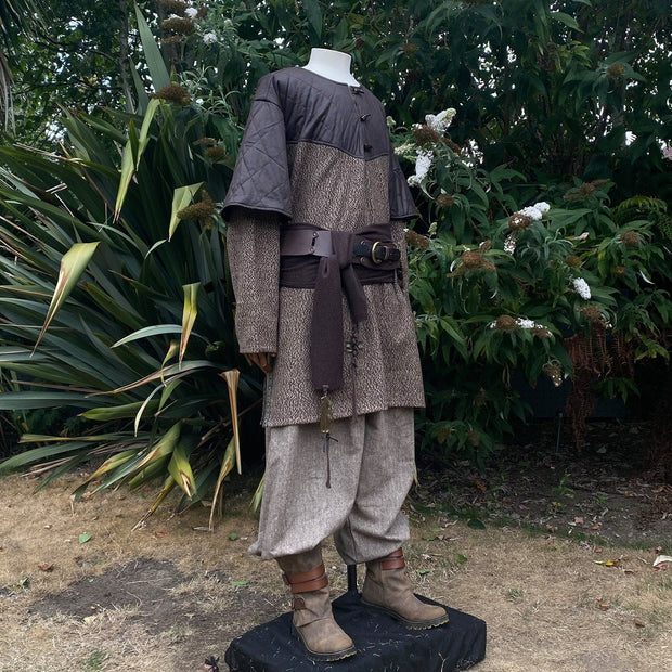 LARP Essential Basic Outfit 2 Pieces - Tunic, Trousers (Brown)