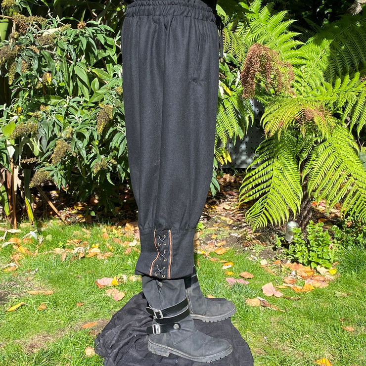 LARP Viking Trousers (Black Wool) – LARP Costumes